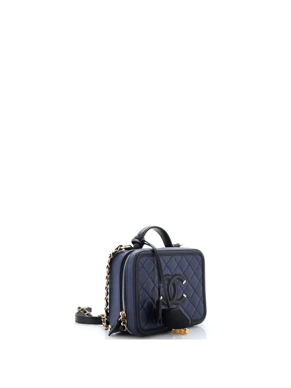 Chanel Filigree Vanity Case Quilted #283527C46B